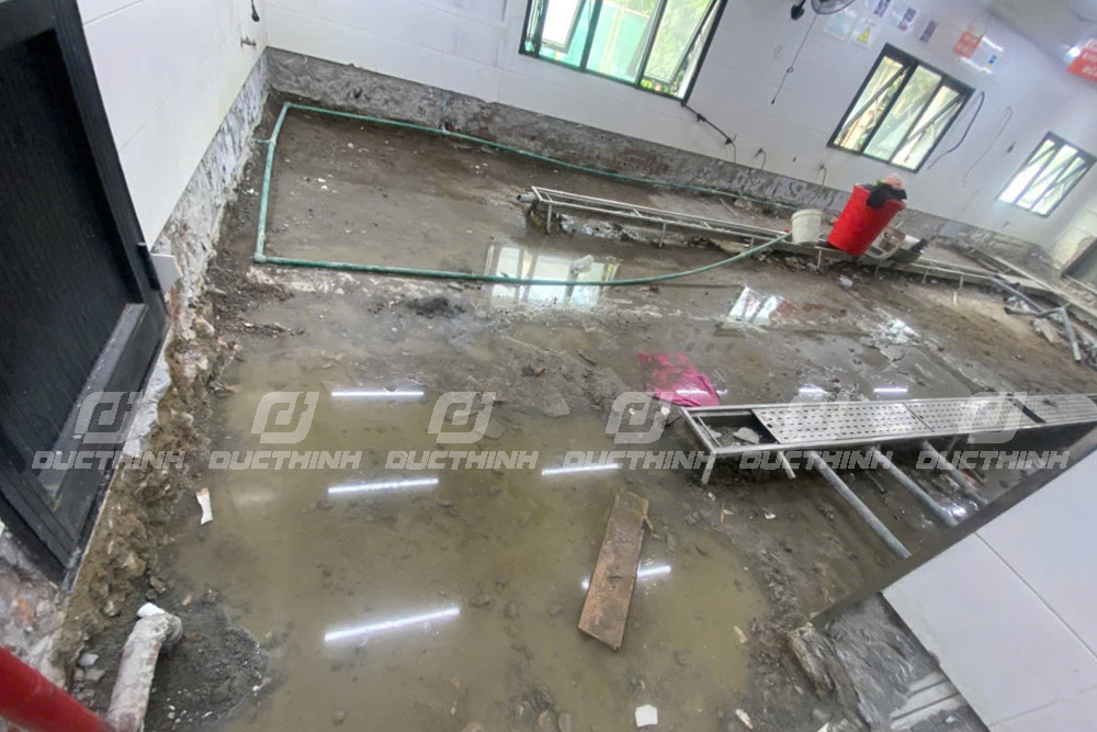 CÔNG TRÌNH SỬA CHƯA CHỐNG THẤM NHÀ ĂN NHÀ MÁY KCN PHỐ NỐI, TỈNH HƯNG YÊN